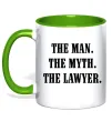 Чашка с цветной ручкой The lawyer Лаймовый Чашка с цветной ручкой The lawyer Лаймовый фото