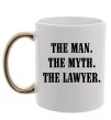 Чашка с цветной ручкой The lawyer Золото Чашка с цветной ручкой The lawyer Золото фото