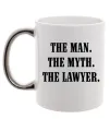 Чашка с цветной ручкой The lawyer Серебро Чашка с цветной ручкой The lawyer Серебро фото