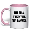 Чашка с цветной ручкой The lawyer Нежно розовый Чашка с цветной ручкой The lawyer Нежно розовый фото