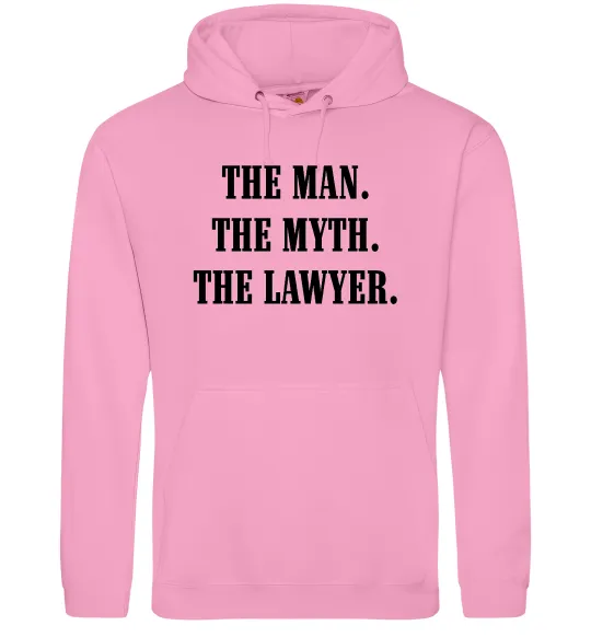 Мужская толстовка (худи) The lawyer Розовый фото