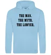 Мужская толстовка (худи) The lawyer Голубой Мужская толстовка (худи) The lawyer Голубой фото