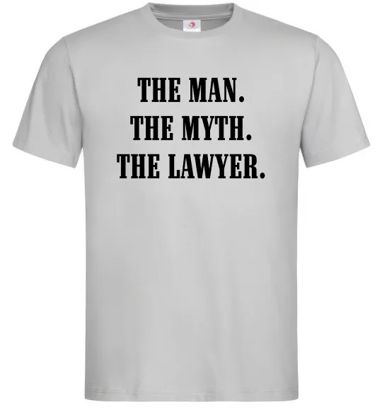 Мужская футболка The lawyer Серый фото