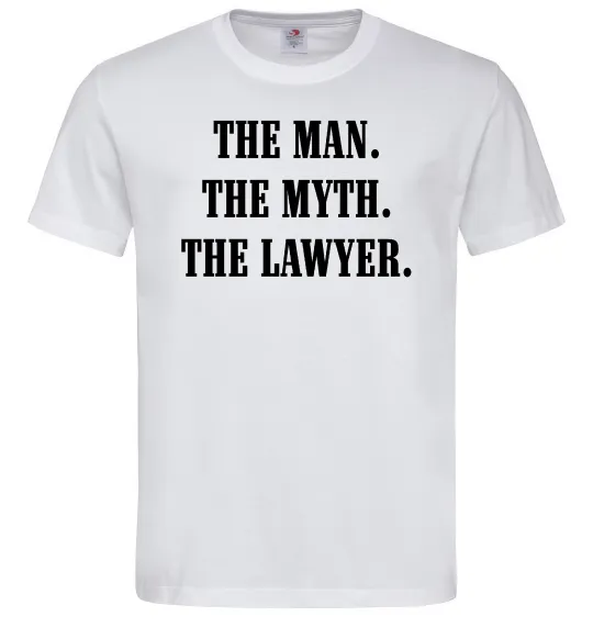 Мужская футболка The lawyer Белый фото