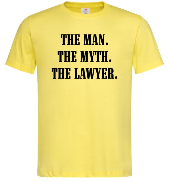 Мужская футболка The lawyer Лимонный фото