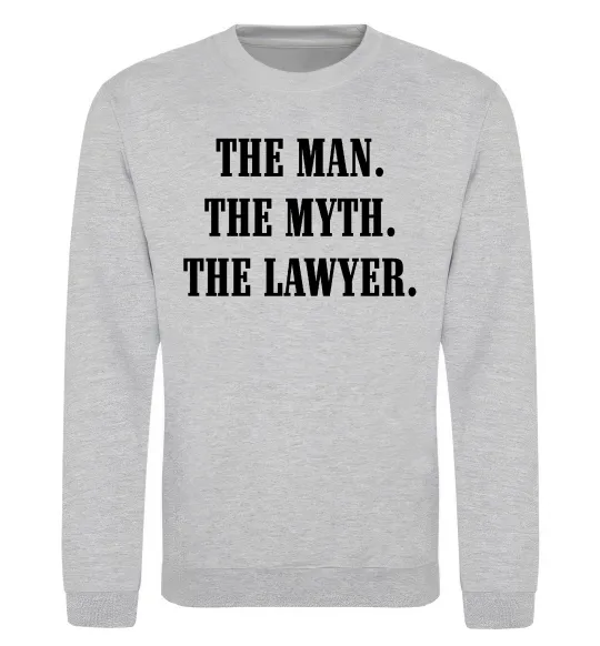 Свитшот The lawyer Серый меланж фото