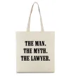 Эко-сумка The lawyer Бежевый Эко-сумка The lawyer Бежевый фото