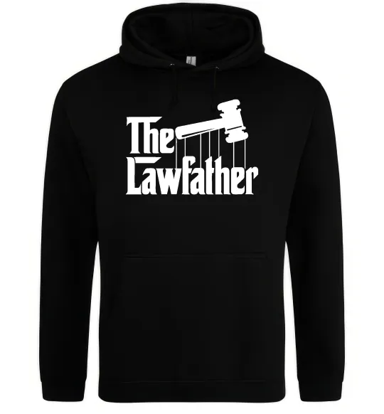 Мужская толстовка (худи) The lawfather Черный фото