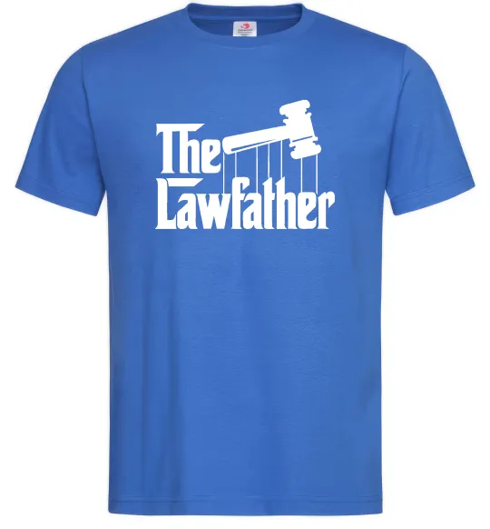 Мужская футболка The lawfather Ярко-синий фото