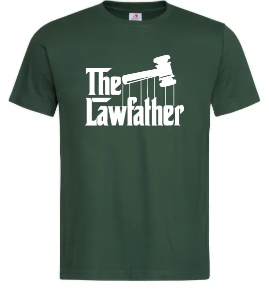 Мужская футболка The lawfather Темно-зеленый фото