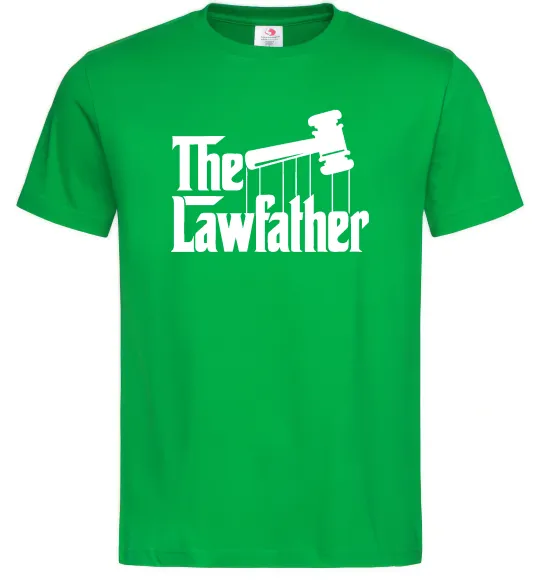 Мужская футболка The lawfather Зеленый фото