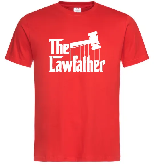 Мужская футболка The lawfather Красный фото