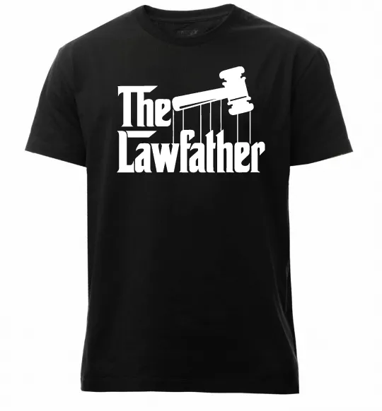 Мужская премиум футболка The lawfather Черный фото