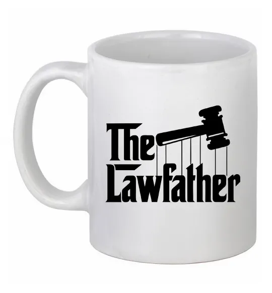 Чашка керамическая The lawfather Белый фото
