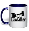 Чашка с цветной ручкой The lawfather Глубокий темно-синий Чашка с цветной ручкой The lawfather Глубокий темно-синий фото