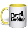 Чашка с цветной ручкой The lawfather Лимонный Чашка с цветной ручкой The lawfather Лимонный фото