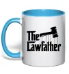 Чашка с цветной ручкой The lawfather Голубой Чашка с цветной ручкой The lawfather Голубой фото