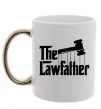 Чашка с цветной ручкой The lawfather Золото Чашка с цветной ручкой The lawfather Золото фото