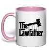 Чашка с цветной ручкой The lawfather Нежно розовый Чашка с цветной ручкой The lawfather Нежно розовый фото