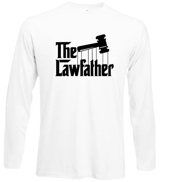Лонгслив The lawfather Белый фото