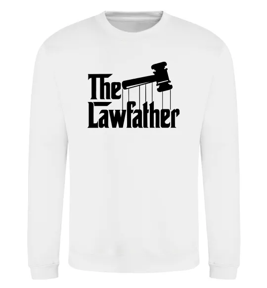 Свитшот The lawfather Белый фото
