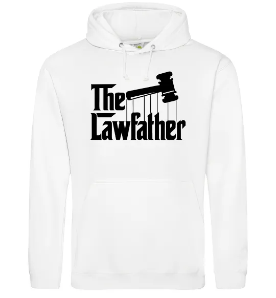 Мужская толстовка (худи) The lawfather Белый фото