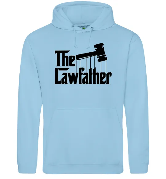 Мужская толстовка (худи) The lawfather Голубой фото