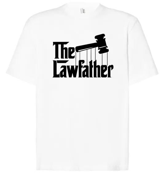 Футболка Оверсайз The lawfather Белый фото