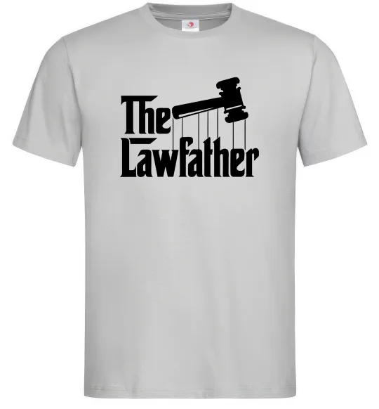 Мужская футболка The lawfather Серый фото