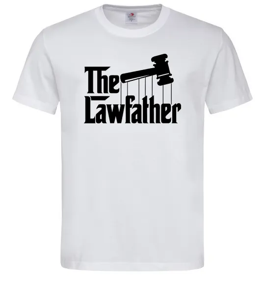 Мужская футболка The lawfather Белый фото
