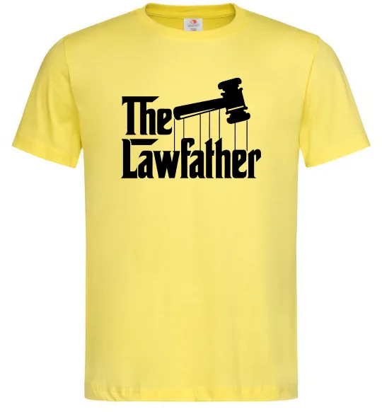 Мужская футболка The lawfather Лимонный фото