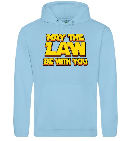 Женская толстовка (худи) May the law be with you Голубой фото