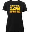 Женская премиум футболка May the law be with you Черный Женская премиум футболка May the law be with you Черный фото
