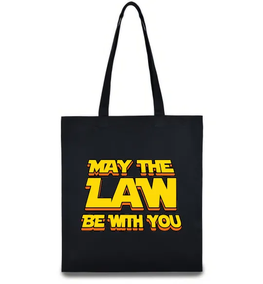 Эко-сумка May the law be with you Черный фото