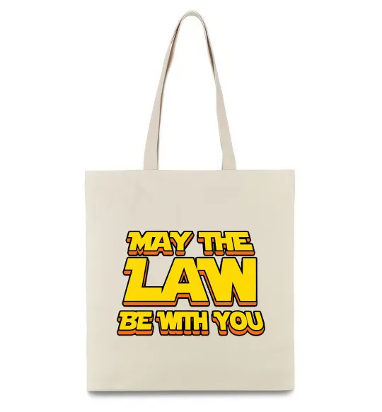 Эко-сумка May the law be with you Бежевый фото