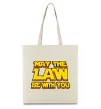 Эко-сумка May the law be with you Бежевый Эко-сумка May the law be with you Бежевый фото