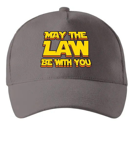 Кепка May the law be with you Серый фото