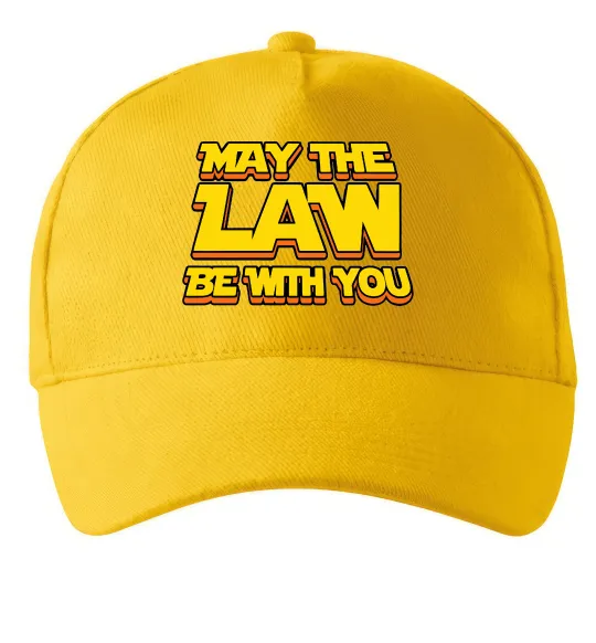 Кепка May the law be with you Солнечно желтый фото
