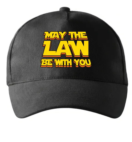 Кепка May the law be with you Черный фото
