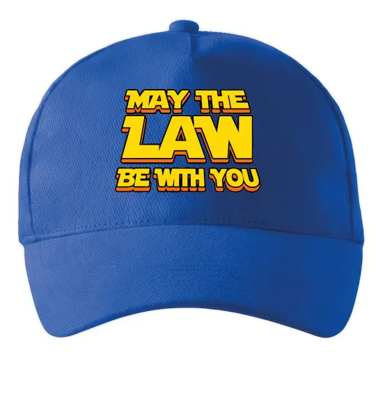 Кепка May the law be with you Ярко-синий фото