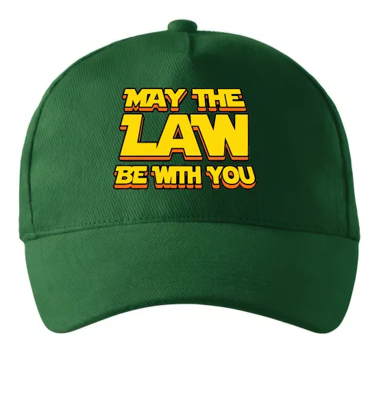 Кепка May the law be with you Темно-зеленый фото