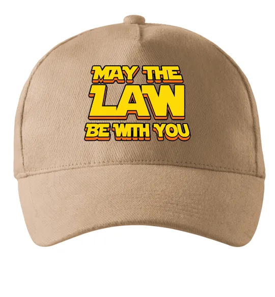 Кепка May the law be with you Песочный фото