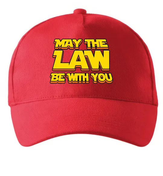 Кепка May the law be with you Красный фото