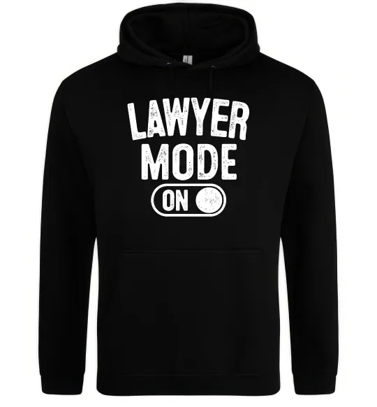 Мужская толстовка (худи) Lawyer mode Черный фото