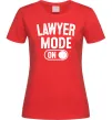 Женская футболка Lawyer mode Красный Женская футболка Lawyer mode Красный фото