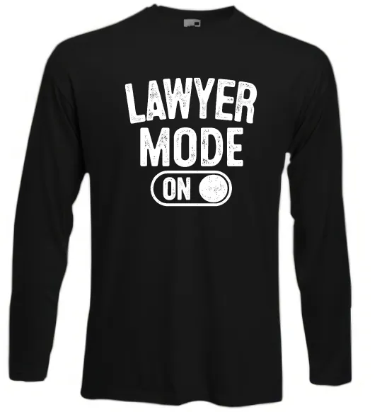 Лонгслив Lawyer mode Черный фото