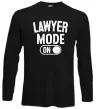 Лонгслив Lawyer mode Черный Лонгслив Lawyer mode Черный фото