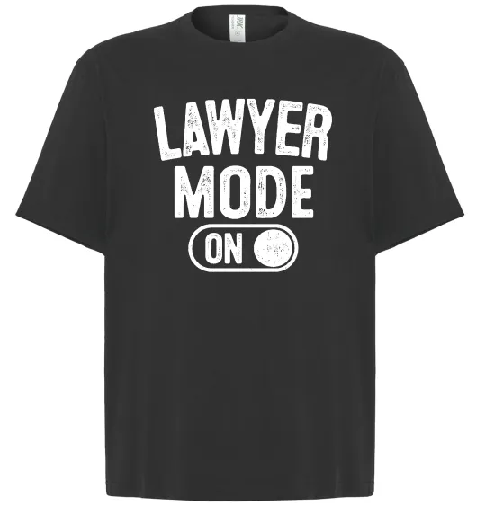 Футболка Оверсайз Lawyer mode Черный фото