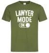 Мужская футболка Lawyer mode Оливковый Мужская футболка Lawyer mode Оливковый фото
