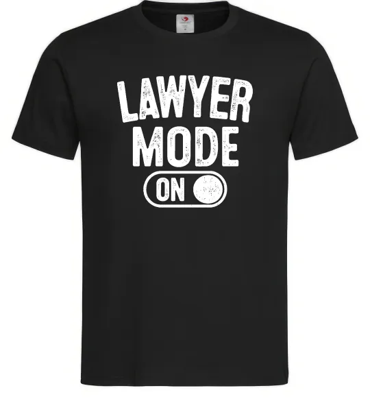 Мужская футболка Lawyer mode Черный фото